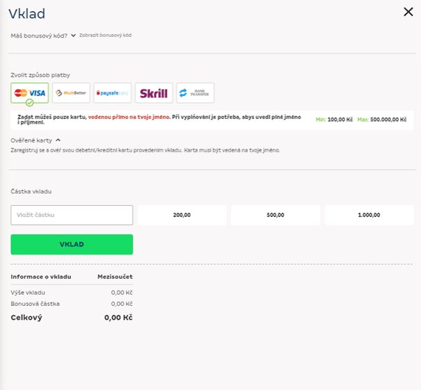 Czech Republic - jak dlouho trvá výběr z merkurxtip